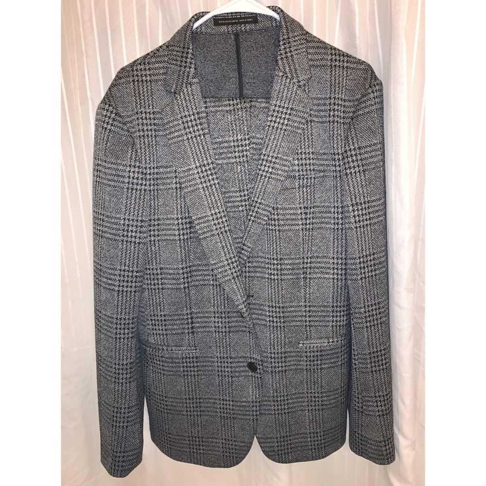 Grey Houndstooth Zara Blazer